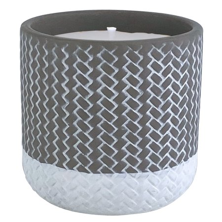 TRENDSPOT Assorted Ceramic 4 in. H Reed Citronella Candle CC00318N-Q3